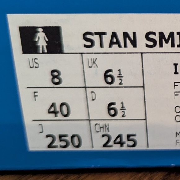 Adidas Stan Smith Women's Leather sneakers White and Pink, Size 8 New In Box - Picture 13 of 16